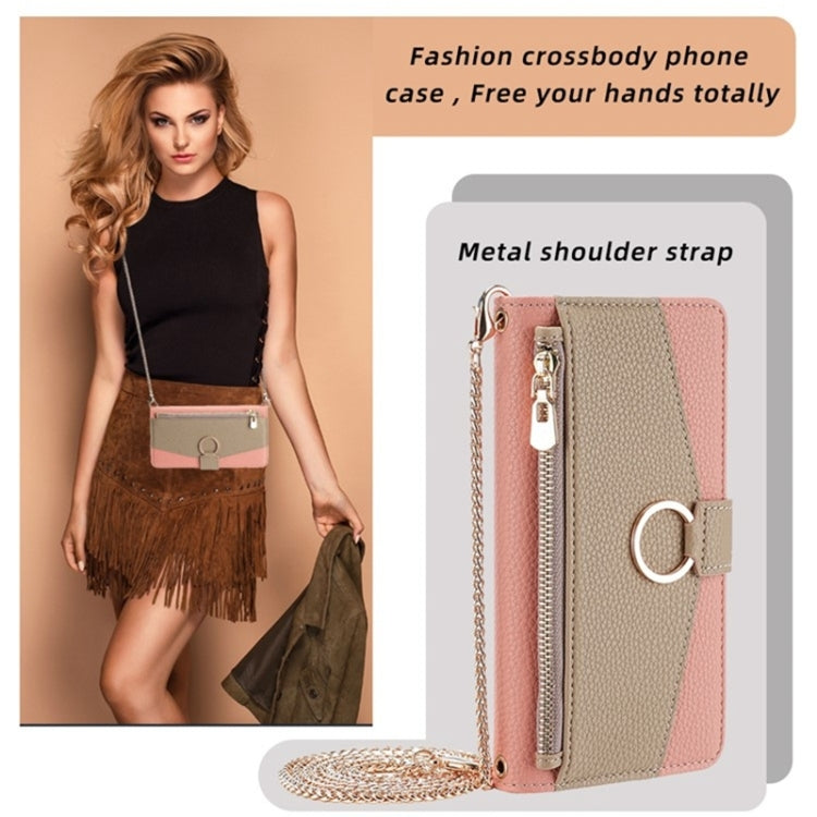 For Samsung Galaxy S23+ 5G Crossbody Litchi Texture Leather Phone Case(Pink) - HoMEdemic™ 