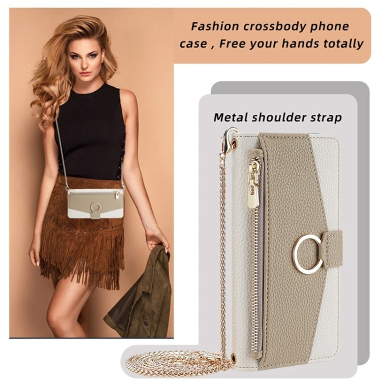 For Samsung Galaxy S23+ 5G Crossbody Litchi Texture Leather Phone Case(White) - HoMEdemic™ 