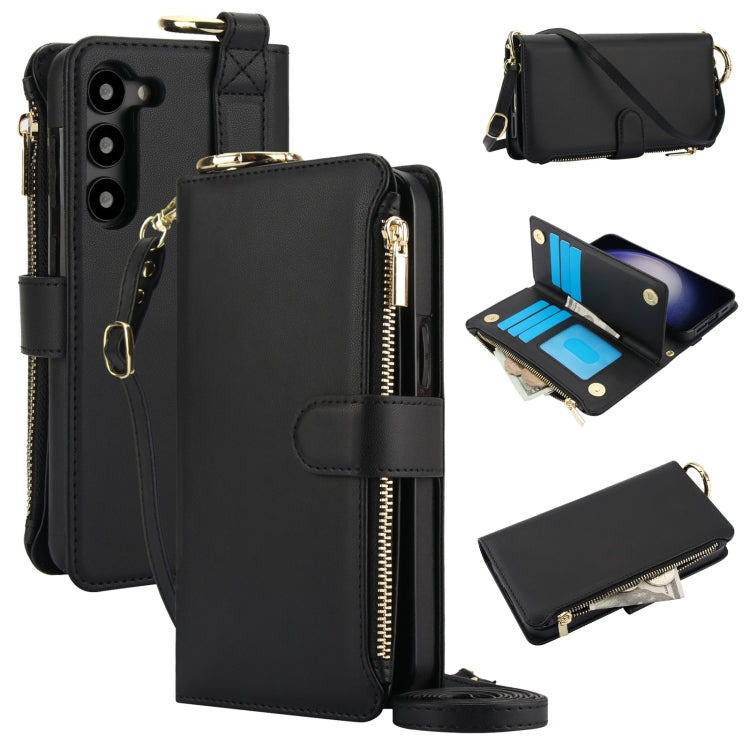 For Samsung Galaxy S23+ 5G Crossbody Ring Multifunctional Wallet Leather Phone Case(Black) - HoMEdemic™ 