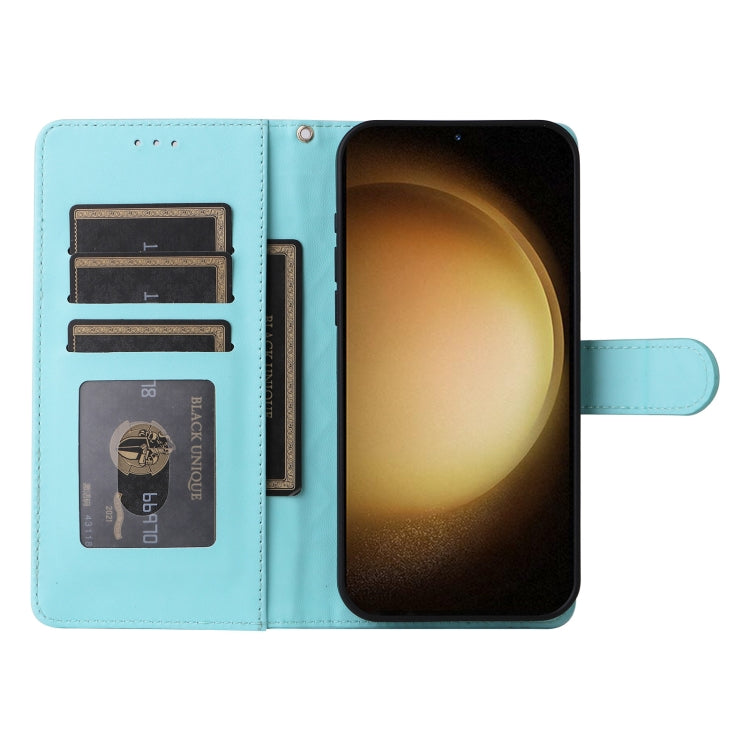 For Samsung Galaxy S23+ 5G Diamond Lattice Leather Flip Phone Case(Mint Green) - HoMEdemic™ 