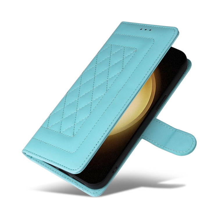 For Samsung Galaxy S23+ 5G Diamond Lattice Leather Flip Phone Case(Mint Green) - HoMEdemic™ 