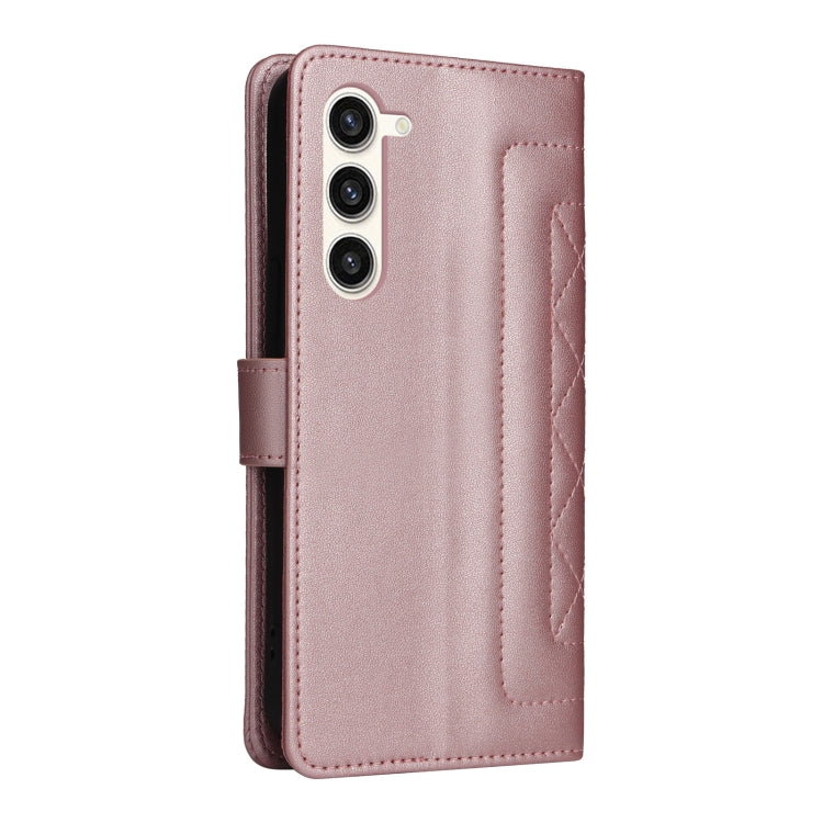 For Samsung Galaxy S23+ 5G Diamond Lattice Leather Flip Phone Case(Rose Gold) - HoMEdemic™ 