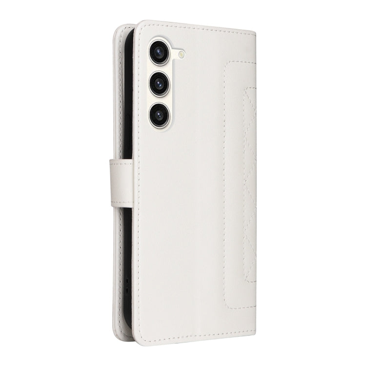 For Samsung Galaxy S23+ 5G Diamond Lattice Leather Flip Phone Case(White) - HoMEdemic™ 