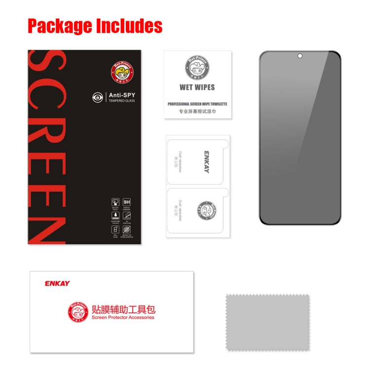 For Samsung Galaxy S23+ 5G ENKAY Hat-Prince 28 Degree Anti-peeping Privacy Tempered Glass Film - HoMEdemic™ 