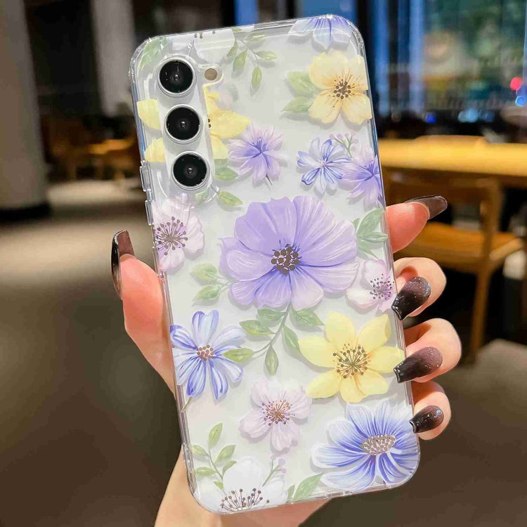 For Samsung Galaxy S23+ 5G Electroplated Symphony Phone Case(Green Grass Flower) - HoMEdemic™ 