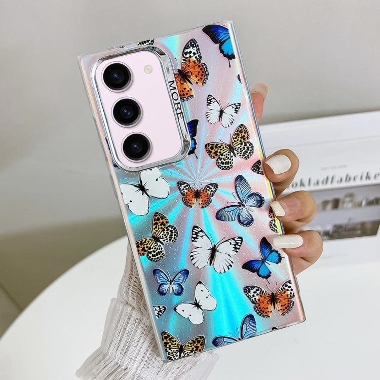 For Samsung Galaxy S23+ 5G Electroplating Laser Butterfly Phone Case(Color Butterflies AB1) - HoMEdemic™ 