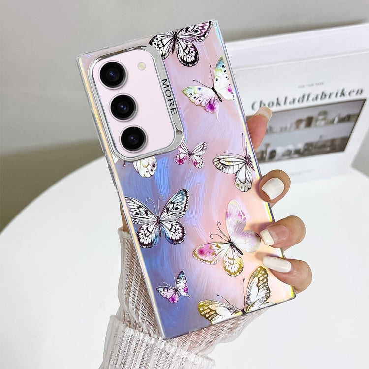 For Samsung Galaxy S23+ 5G Electroplating Laser Butterfly Phone Case(Pink Butterflies AB2) - HoMEdemic™ 