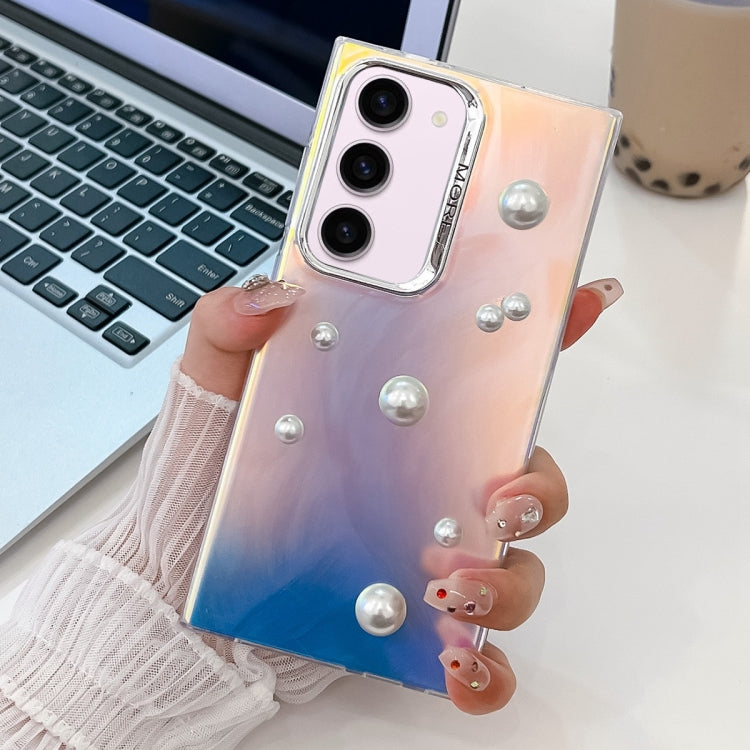 For Samsung Galaxy S23+ 5G Electroplating Pearl Laser Texture TPU Phone Case(Running Water) - HoMEdemic™ 