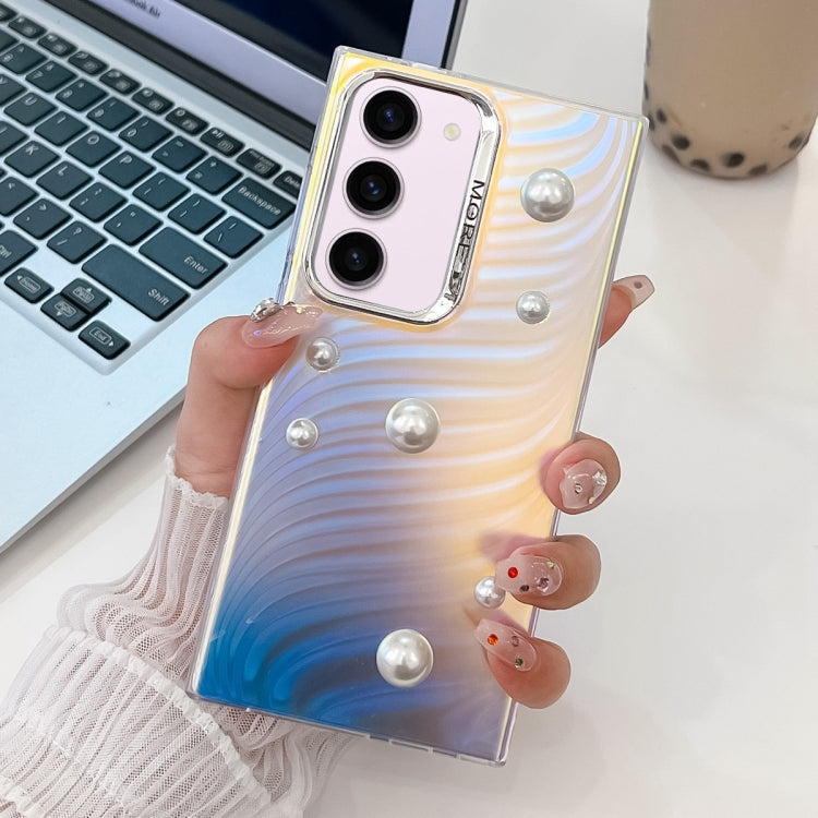For Samsung Galaxy S23+ 5G Electroplating Pearl Laser Texture TPU Phone Case(Water Ripples) - HoMEdemic™ 