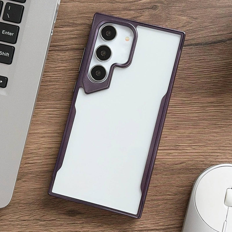 For Samsung Galaxy S23+ 5G Electroplating TPU Frame Hybrid PC Phone Case(Purple) - HoMEdemic™ 
