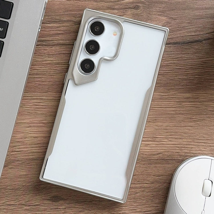 For Samsung Galaxy S23+ 5G Electroplating TPU Frame Hybrid PC Phone Case(Silver) - HoMEdemic™ 