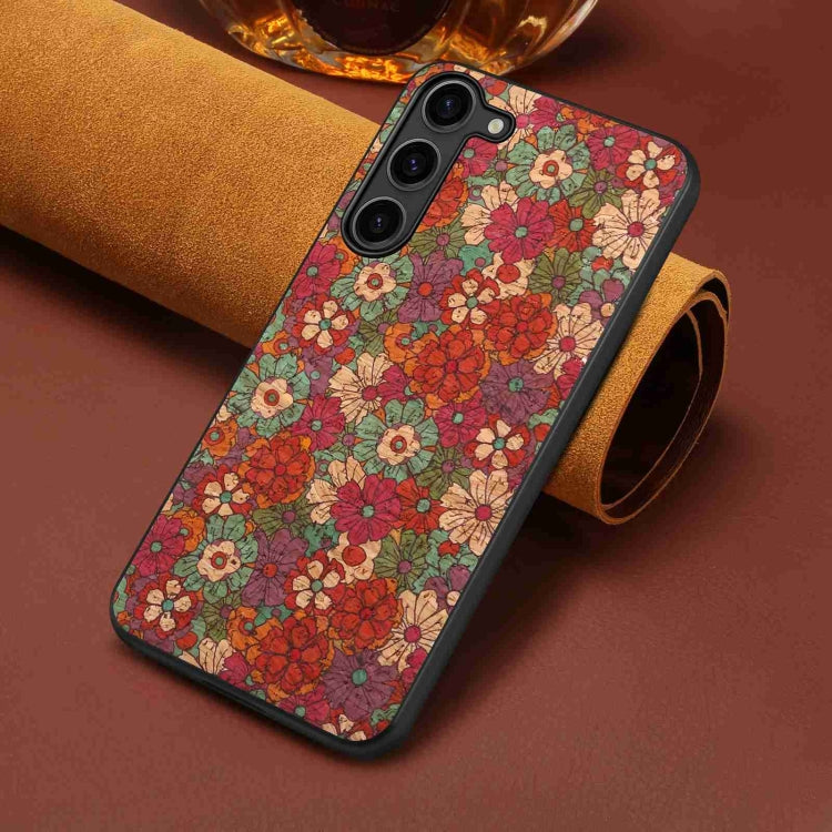 For Samsung Galaxy S23+ 5G Four Seasons Flower Language Series TPU Phone Case(Summer Red) - HoMEdemic™ 