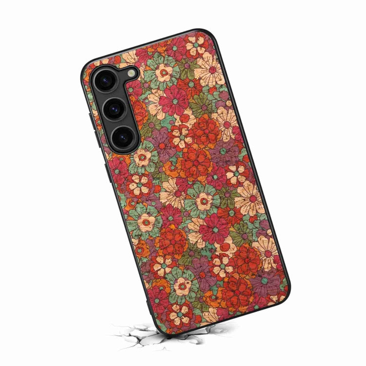 For Samsung Galaxy S23+ 5G Four Seasons Flower Language Series TPU Phone Case(Summer Red) - HoMEdemic™ 