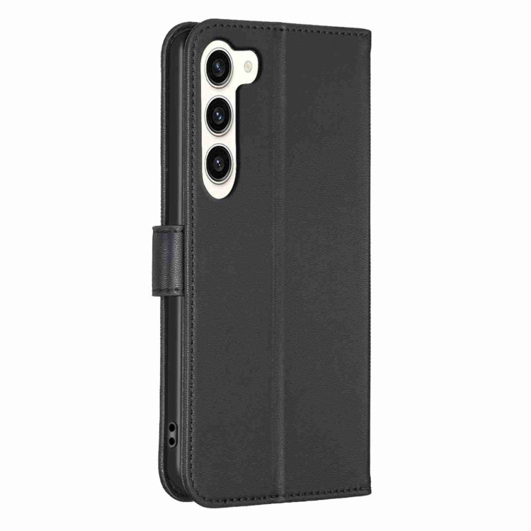 For Samsung Galaxy S23+ 5G Four-leaf Embossed Leather Phone Case(Black) - HoMEdemic™ 