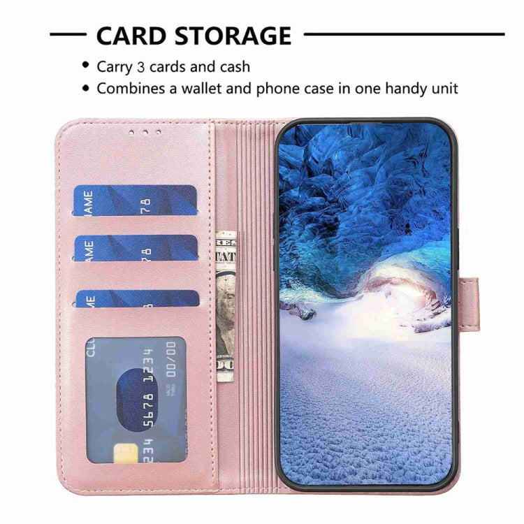 For Samsung Galaxy S23+ 5G Four-leaf Embossed Leather Phone Case(Pink) - HoMEdemic™ 
