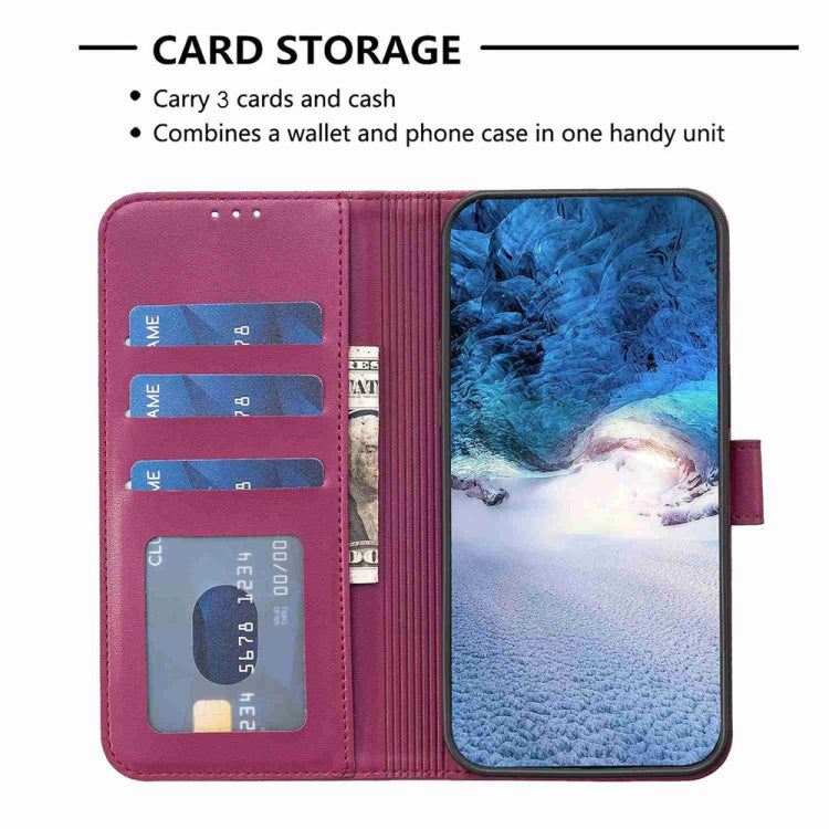 For Samsung Galaxy S23+ 5G Four-leaf Embossed Leather Phone Case(Rose Red) - HoMEdemic™ 