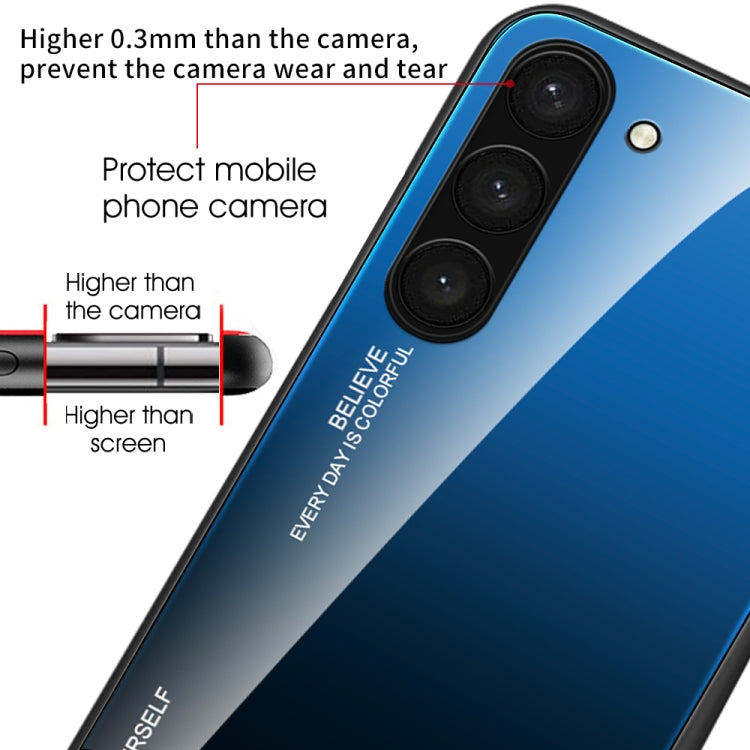 For Samsung Galaxy S23+ 5G Gradient Color Glass Phone Case, For Samsung Galaxy S23+ 5G - HoMEdemic™ 