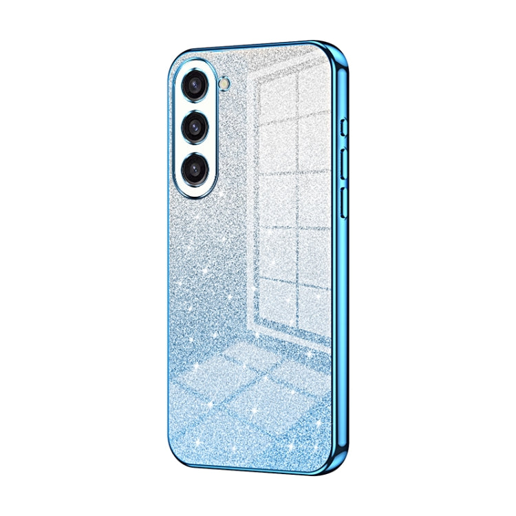 For Samsung Galaxy S23+ 5G Gradient Glitter Powder Electroplated Phone Case(Blue) - HoMEdemic™ 
