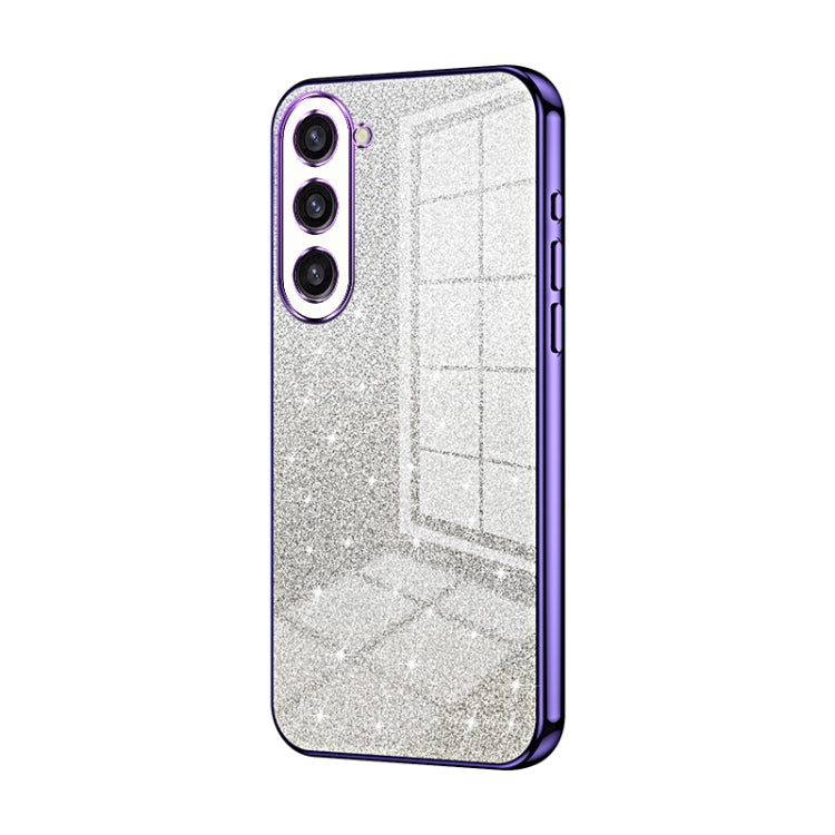 For Samsung Galaxy S23+ 5G Gradient Glitter Powder Electroplated Phone Case(Purple) - HoMEdemic™ 