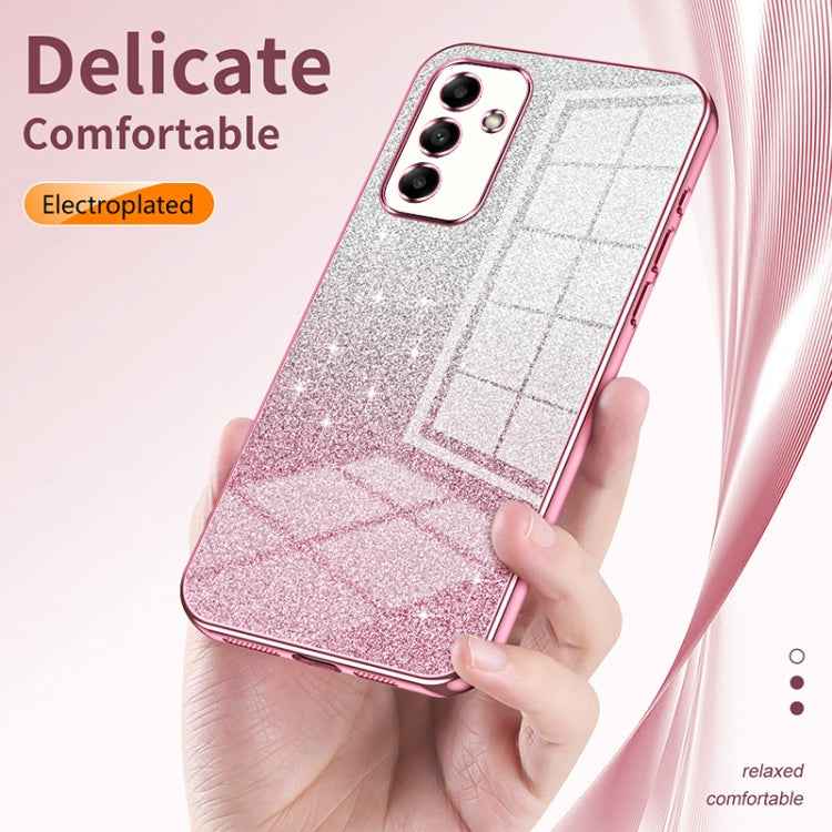For Samsung Galaxy S23+ 5G Gradient Glitter Powder Electroplated Phone Case(Silver) - HoMEdemic™ 