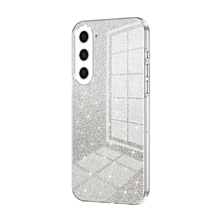 For Samsung Galaxy S23+ 5G Gradient Glitter Powder Electroplated Phone Case(Transparent) - HoMEdemic™ 