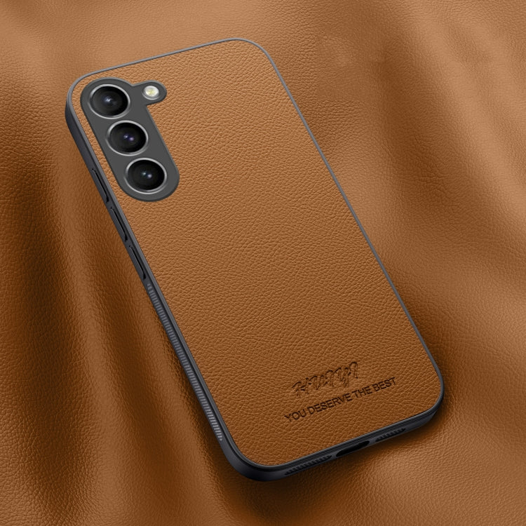 For Samsung Galaxy S23+ 5G HUIYI Leather Magnetic Phone Case(Brown) - HoMEdemic™ 