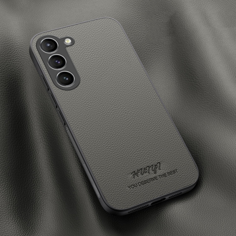 For Samsung Galaxy S23+ 5G HUIYI Leather Magnetic Phone Case(Grey) - HoMEdemic™ 
