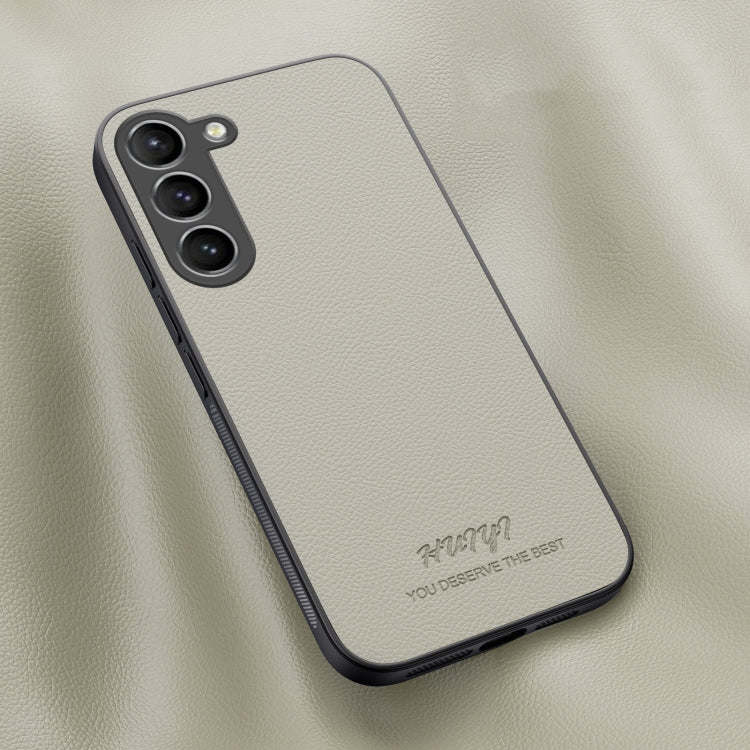 For Samsung Galaxy S23+ 5G HUIYI Leather Magnetic Phone Case(White) - HoMEdemic™ 