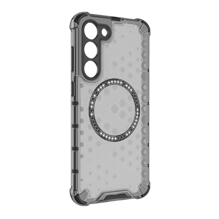 For Samsung Galaxy S23+ 5G Honeycomb Magnetic Ring Shockproof Phone Case(Black) - HoMEdemic™ 