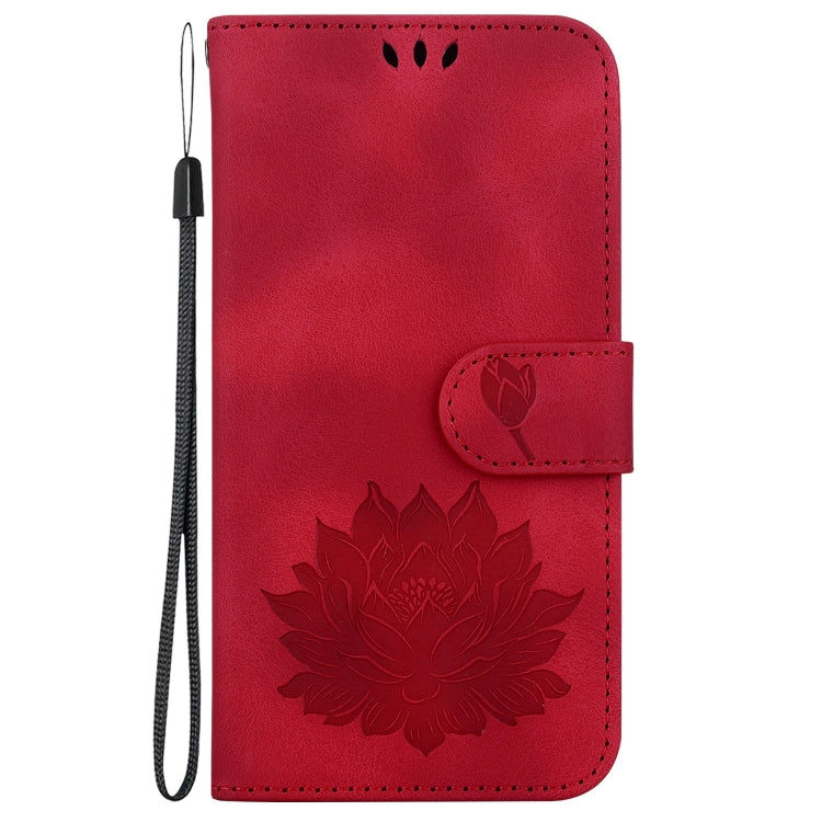 For Samsung Galaxy S23+ 5G Lotus Embossed Leather Phone Case(Red) - HoMEdemic™ 