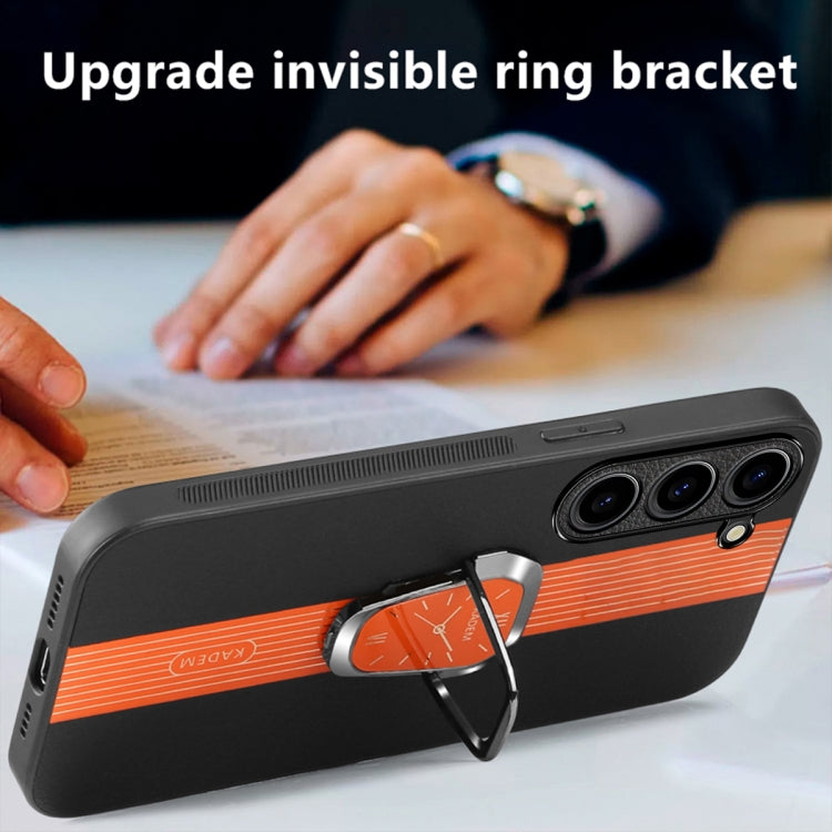 For Samsung Galaxy S23+ 5G Magnetic Litchi Leather Back Phone Case with Holder(Black) - HoMEdemic™ 