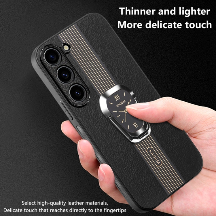 For Samsung Galaxy S23+ 5G Magnetic Litchi Leather Back Phone Case with Holder(Green) - HoMEdemic™ 
