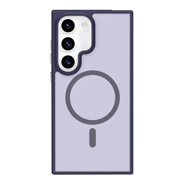 For Samsung Galaxy S23+ 5G Metal Button Skin Feel Matte MagSafe Shockproof Phone Case(Purple) - HoMEdemic™ 