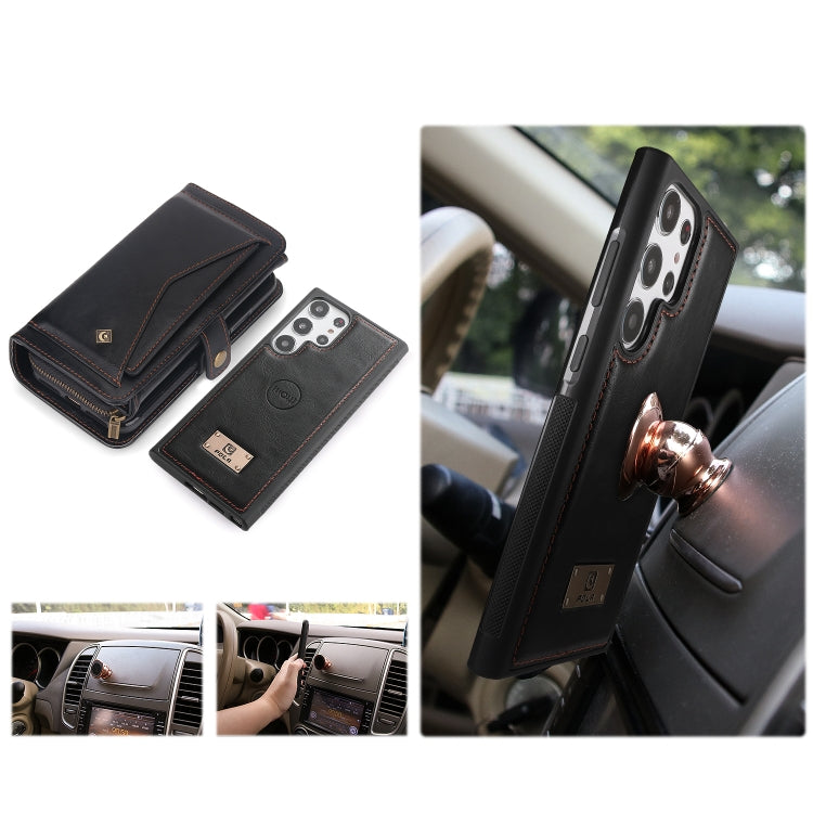 For Samsung Galaxy S23+ 5G Multi-functional Zipper Wallet Leather Phone Case(Black) - HoMEdemic™ 