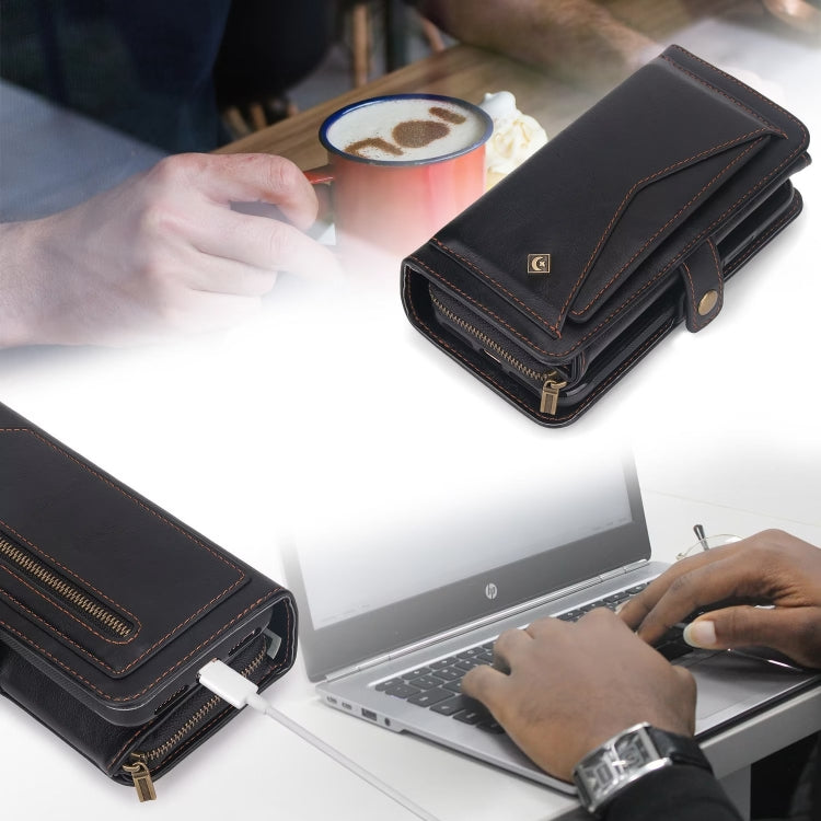 For Samsung Galaxy S23+ 5G Multi-functional Zipper Wallet Leather Phone Case(Black) - HoMEdemic™ 