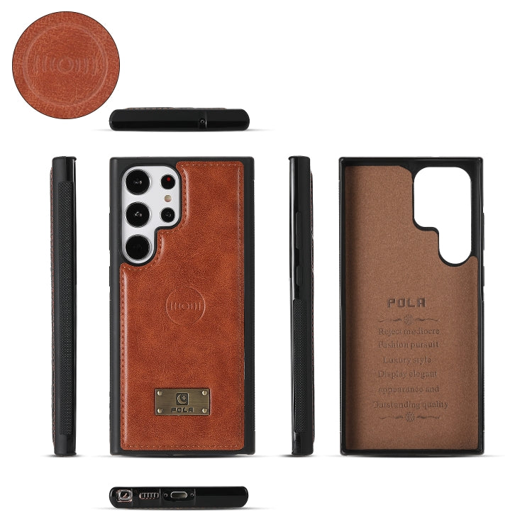 For Samsung Galaxy S23+ 5G Multi-functional Zipper Wallet Leather Phone Case(Orange) - HoMEdemic™ 