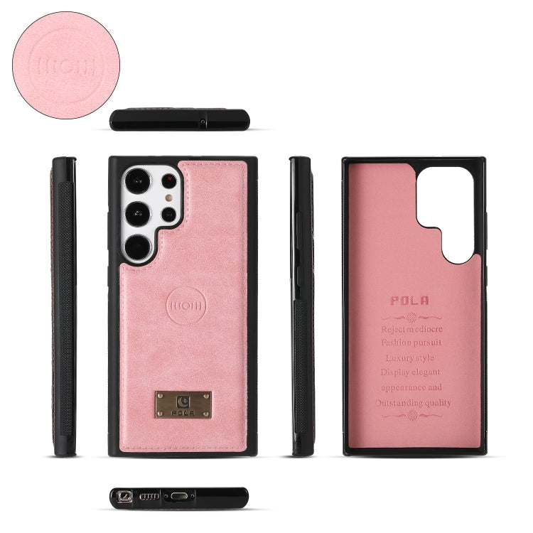 For Samsung Galaxy S23+ 5G Multi-functional Zipper Wallet Leather Phone Case(Pink) - HoMEdemic™ 
