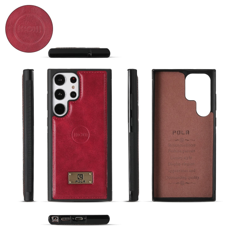 For Samsung Galaxy S23+ 5G Multi-functional Zipper Wallet Leather Phone Case(Red) - HoMEdemic™ 