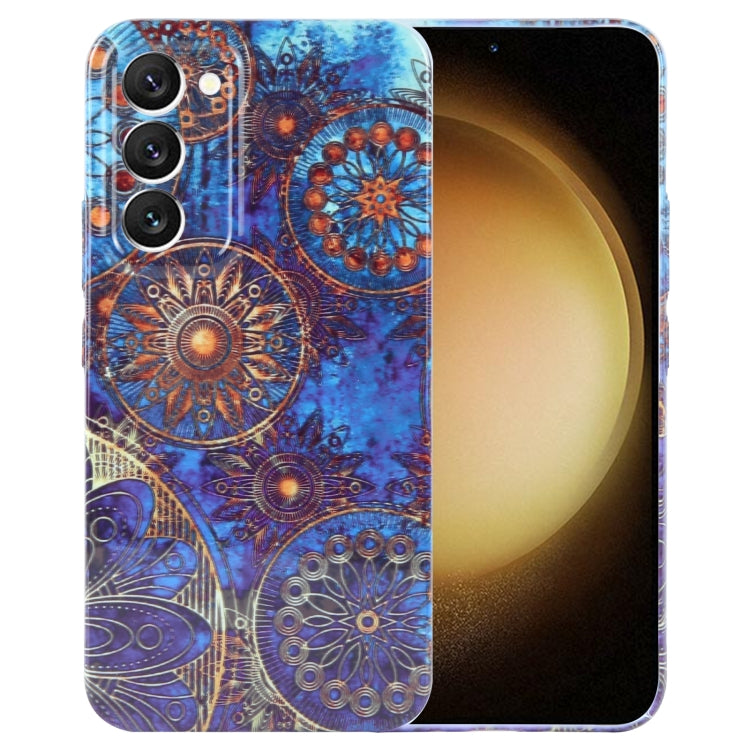 For Samsung Galaxy S23+ 5G Painted Pattern Precise Hole PC Phone Case(Abstract Flower) - HoMEdemic™ 