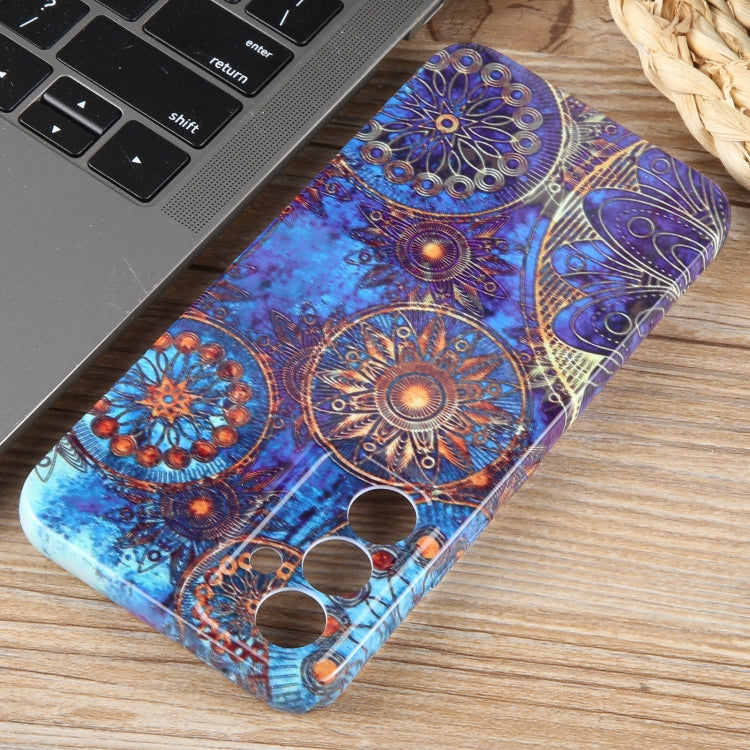 For Samsung Galaxy S23+ 5G Painted Pattern Precise Hole PC Phone Case(Abstract Flower) - HoMEdemic™ 