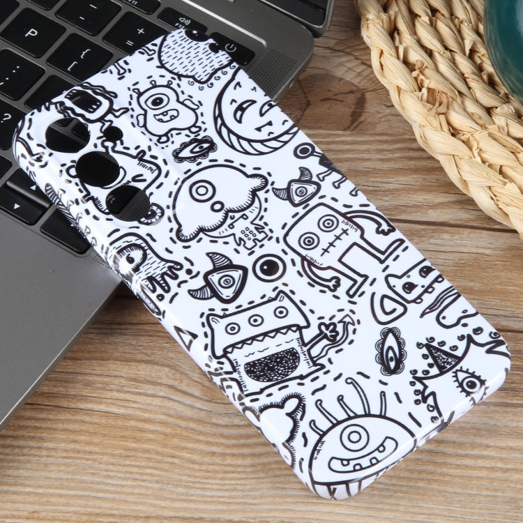 For Samsung Galaxy S23+ 5G Painted Pattern Precise Hole PC Phone Case(Block Monster) - HoMEdemic™ 
