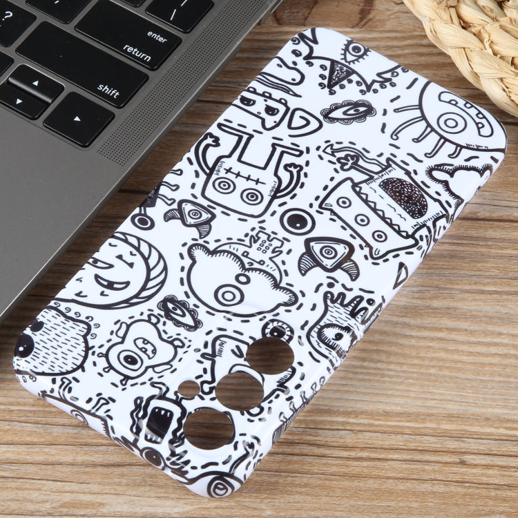 For Samsung Galaxy S23+ 5G Painted Pattern Precise Hole PC Phone Case(Block Monster) - HoMEdemic™ 