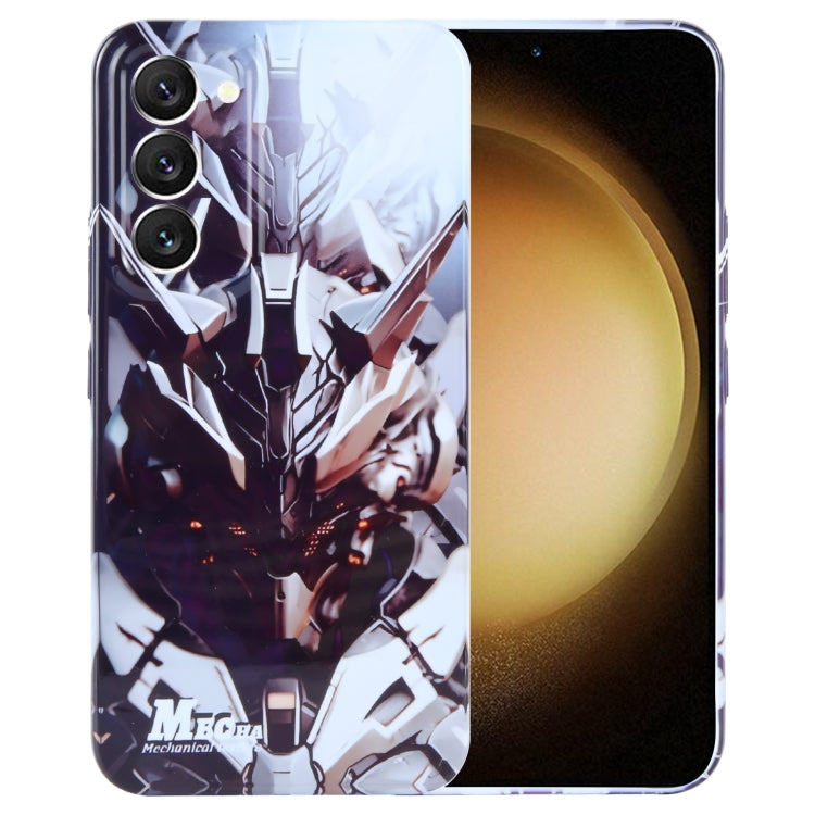 For Samsung Galaxy S23+ 5G Painted Pattern Precise Hole PC Phone Case(Golden Robot) - HoMEdemic™ 