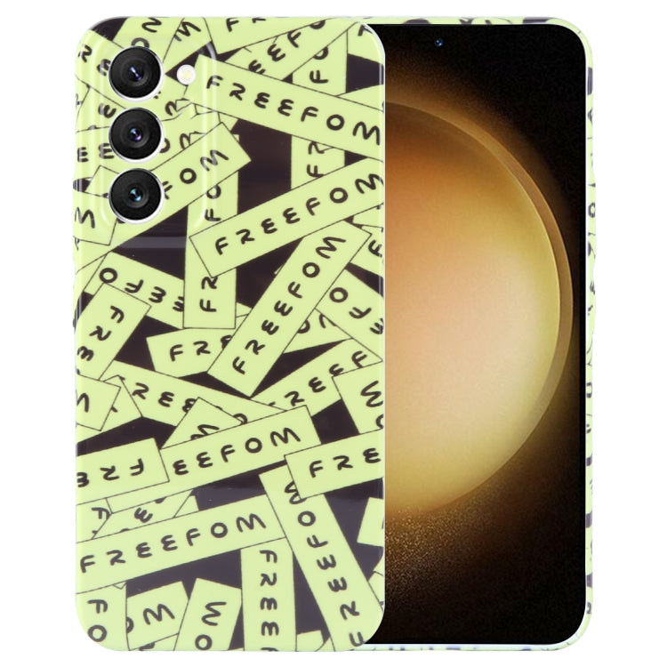 For Samsung Galaxy S23+ 5G Painted Pattern Precise Hole PC Phone Case(Green Label) - HoMEdemic™ 