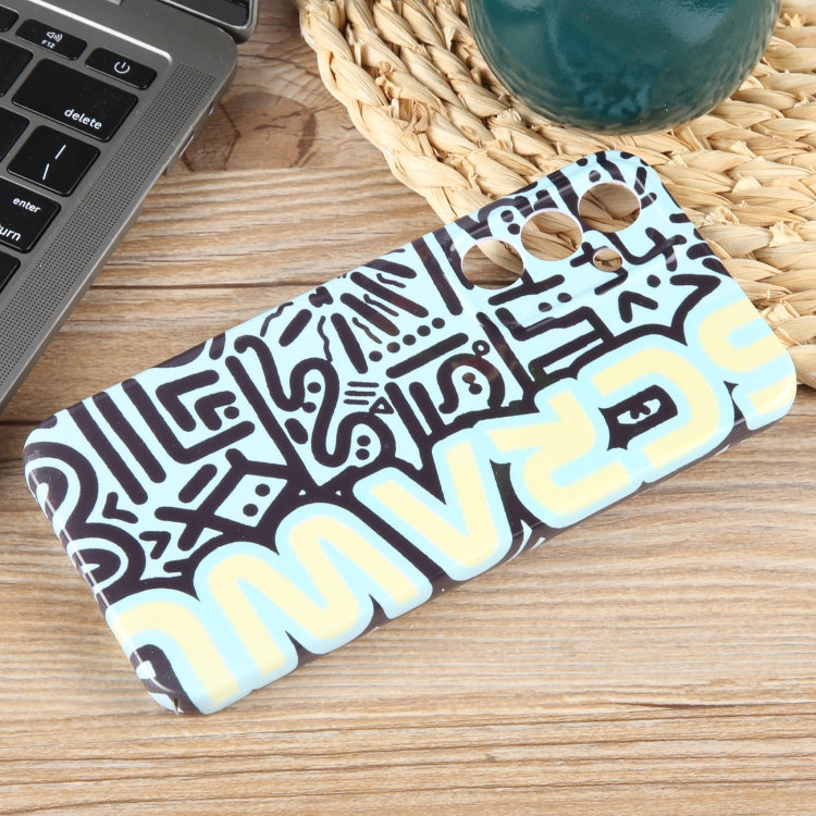 For Samsung Galaxy S23+ 5G Painted Pattern Precise Hole PC Phone Case(Green SCR) - HoMEdemic™ 