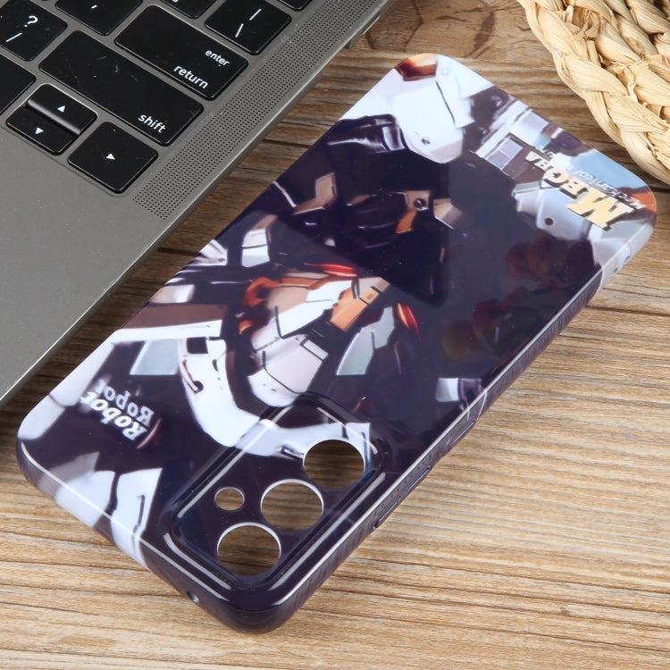 For Samsung Galaxy S23+ 5G Painted Pattern Precise Hole PC Phone Case(Grey Robot) - HoMEdemic™ 