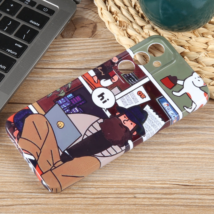 For Samsung Galaxy S23+ 5G Painted Pattern Precise Hole PC Phone Case(Holiday Uncle) - HoMEdemic™ 