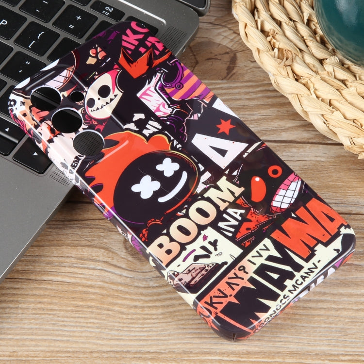 For Samsung Galaxy S23+ 5G Painted Pattern Precise Hole PC Phone Case(Orange Comics) - HoMEdemic™ 