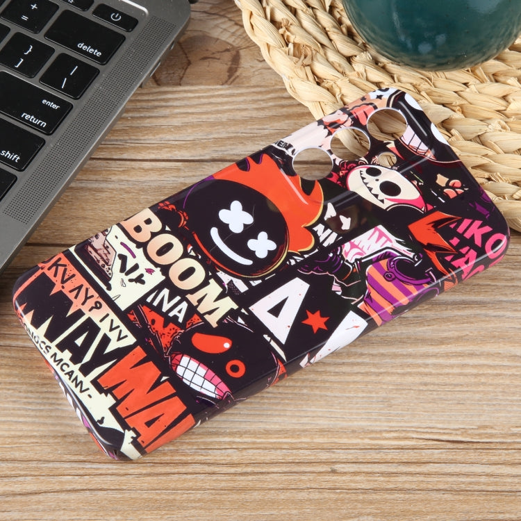 For Samsung Galaxy S23+ 5G Painted Pattern Precise Hole PC Phone Case(Orange Comics) - HoMEdemic™ 