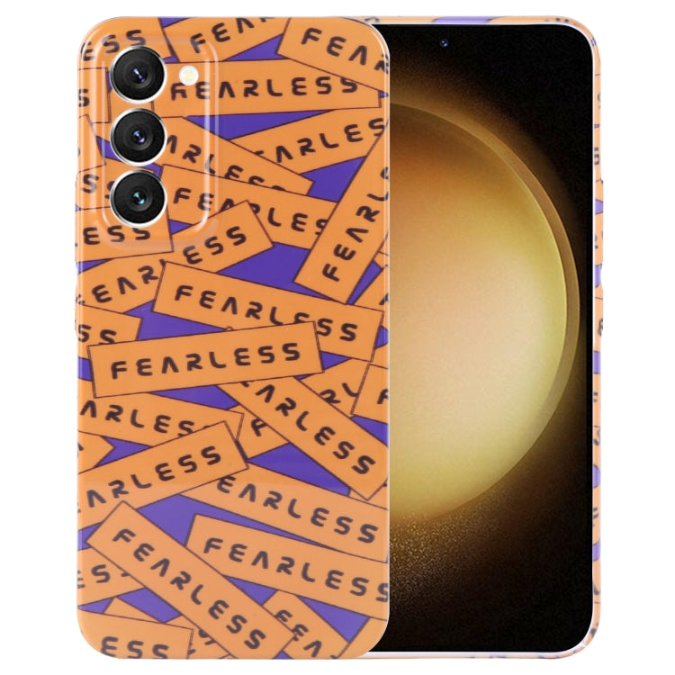 For Samsung Galaxy S23+ 5G Painted Pattern Precise Hole PC Phone Case(Orange Label) - HoMEdemic™ 
